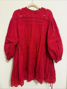 Damson Madder Red Long Sleeve Dress
